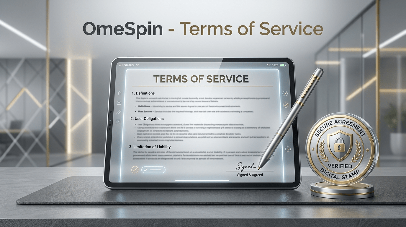 Terms of Service – Agreement & Directory Guidelines – OmeSpin
