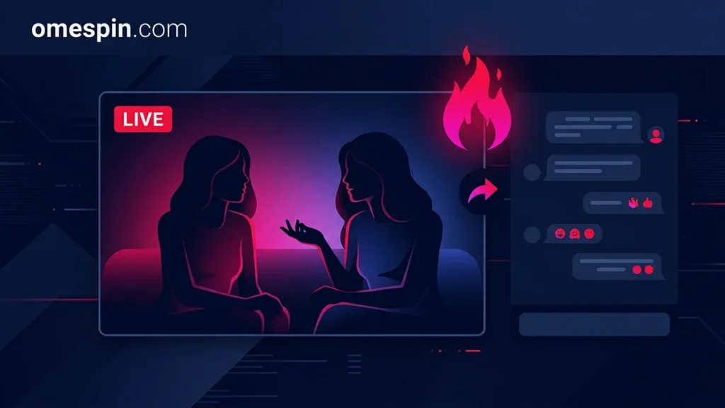 Two-girl show viral on random chat