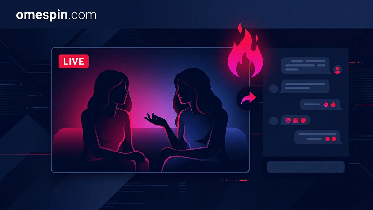 Two-girl show viral on random chat